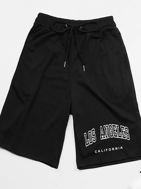 Vita media da uomo Casual orts Gamba dritta Estate Faion Abbigliamento quotidiano Diciotto pantaloni Non-Marca Vitali giovanile Sle