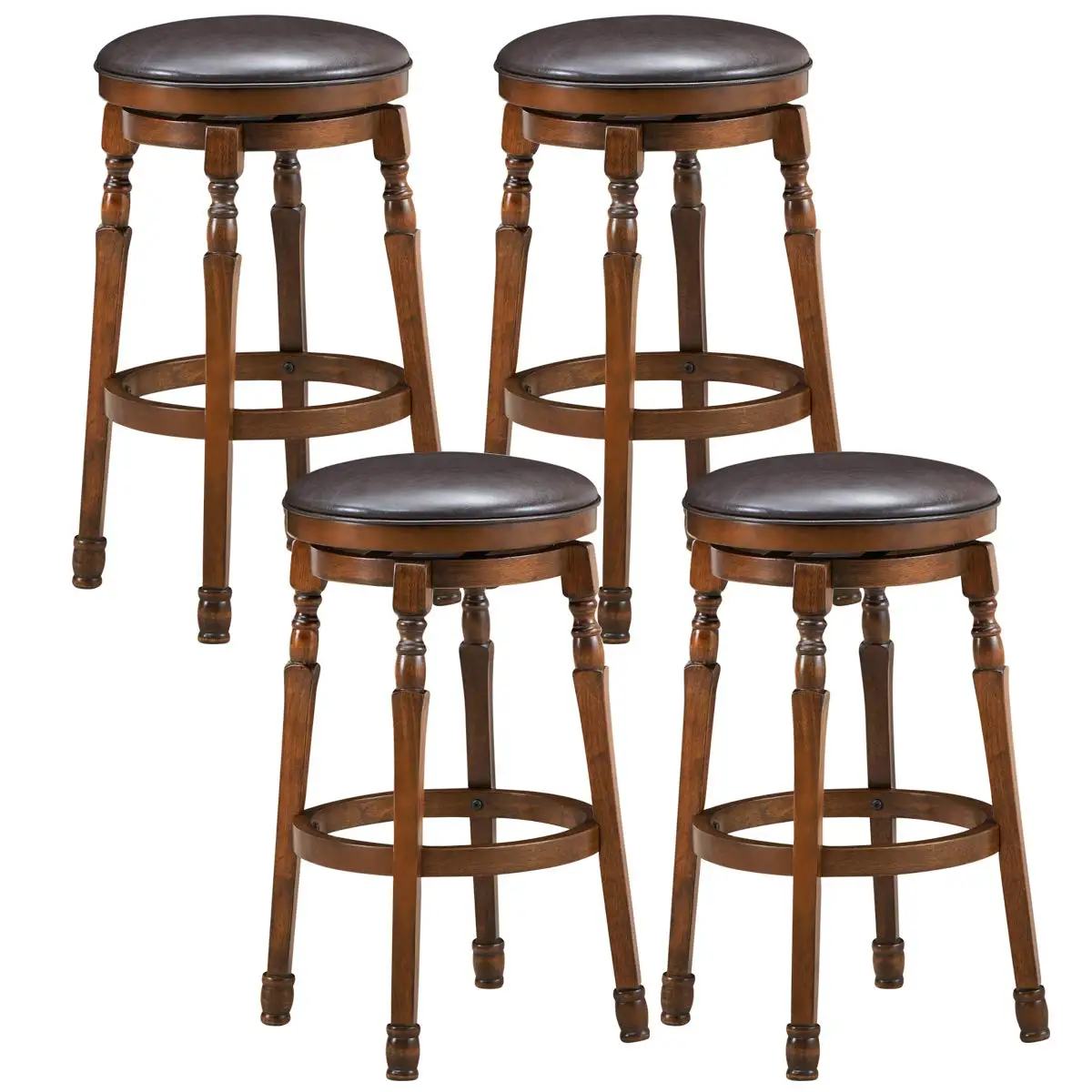 Backless Bar Stools 4-Pack, 29