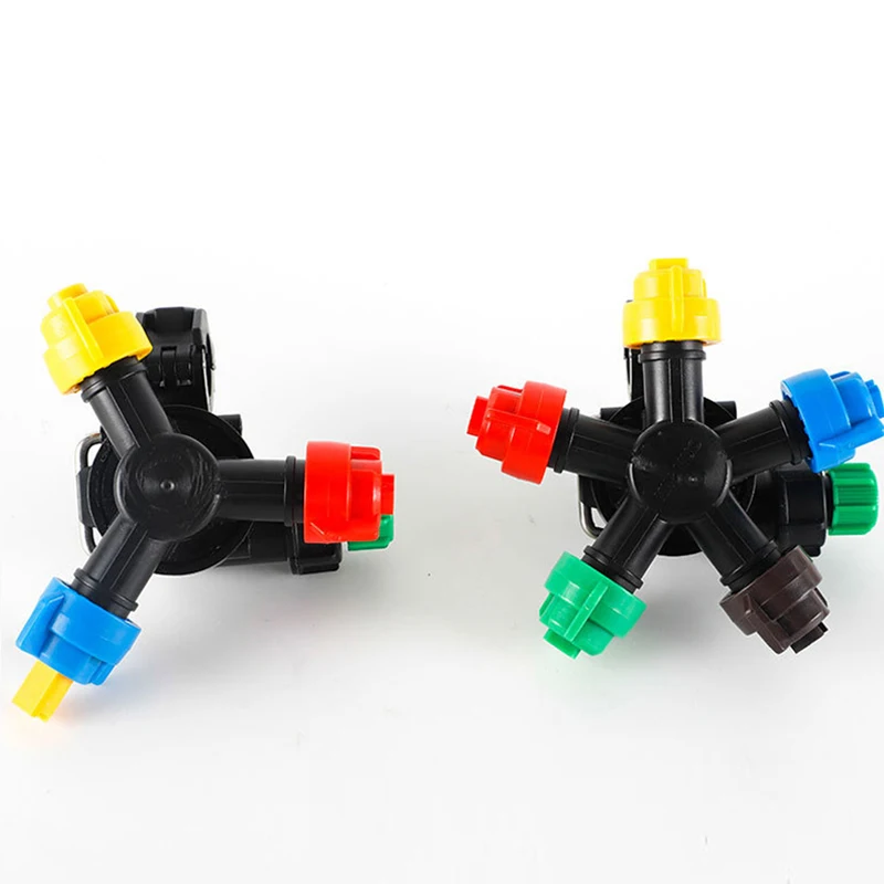 1PCS Fan-Shape Spray Nozzle 3/5 Way External/Internal Water Flow Sprinkler Head for UVA RC Drone Agricultural Sprayer Parts