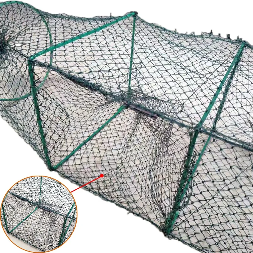 

China Hot Selling 9.2M Aquaculture Net Shrimp Lobster Cage Crab Pot Crayfish Pot Fishing Nets for Sale