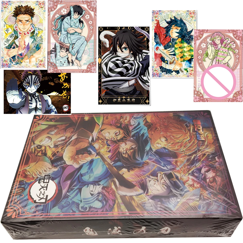 

Japanese Fantasy Adventure Anime Demon Slayer Color Paper Collection Card Cartoon Fashion Trend Character Exquisite Cards Gifts