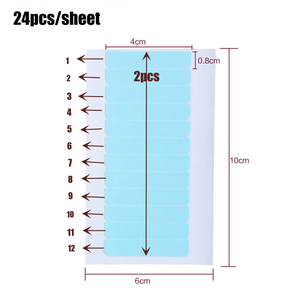 Ruban Adhésif Double Face pour Extension de Cheveux, Accessoire Imperméable pour le Bain, Dentelle, Toupet, 1/2/3/5 Pièces