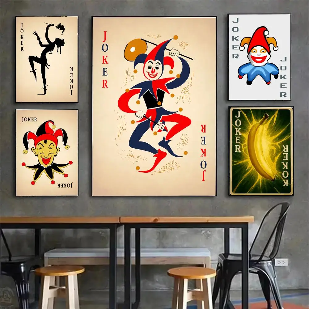 Game Joker B-Balatro retro card Painting Calligraphy Stylish Canvas Poster Wall Art for Bedroom Study Home Decor