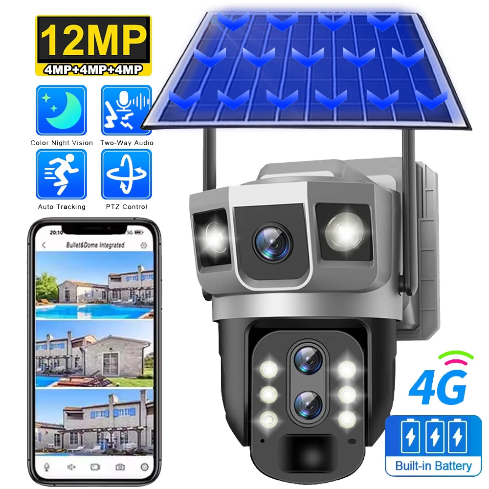 4G Solar Camera 12M…