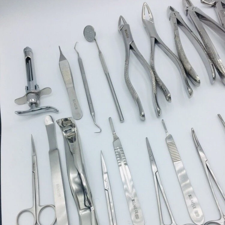 

Set Of 32 Pieces Oral Extraction Surgery Extracting Elevators Forceps Instruments