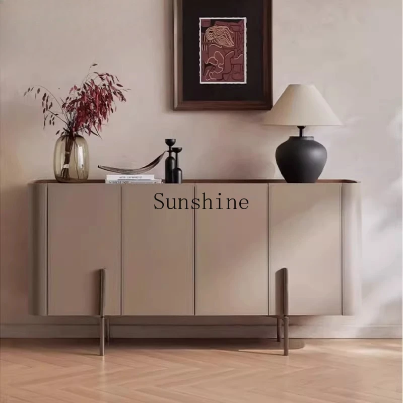

Italian living room solid wood dining side locker simple decoration entrance corridor