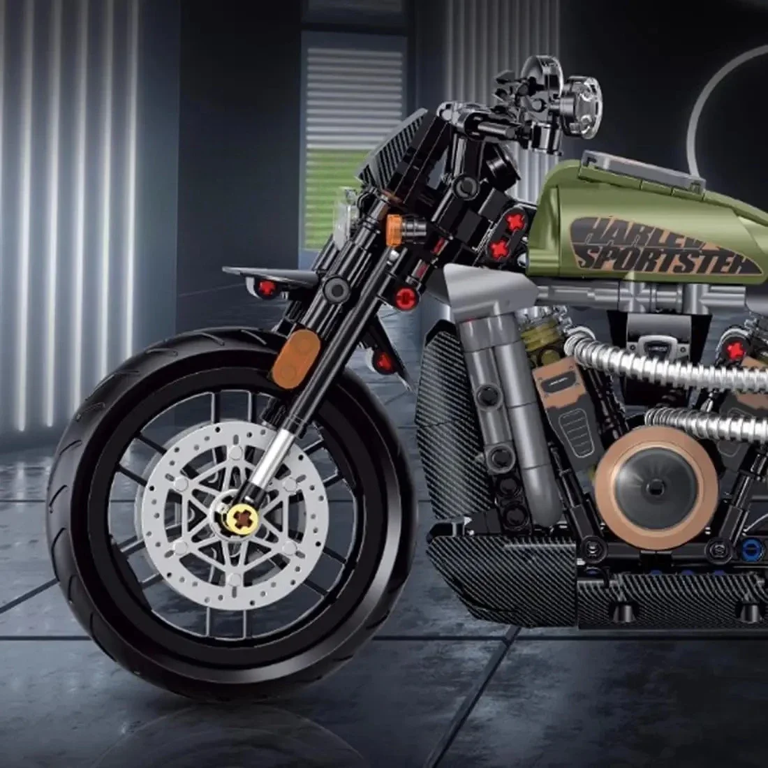 ตัวต่อรถมอเตอร์ไซค์ฮาคินัง เล่อหลง ของเล่นเด็ก เป็นของขวัญวันเกิด วันคริสต์มาส หรือวันขอบคุณพระเจ้าสำหรับเด็ก