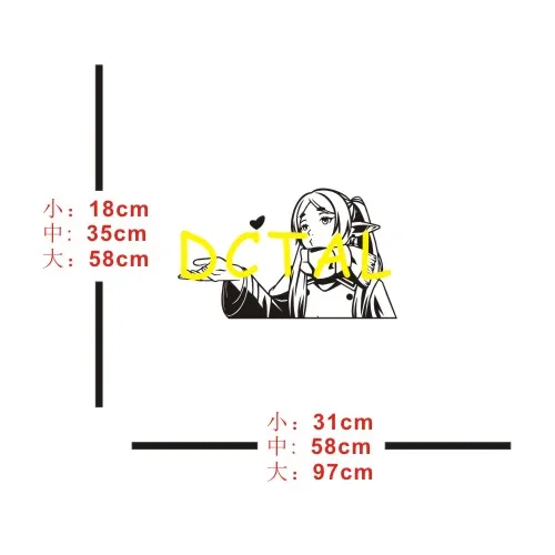 Frieren Wall Decal Anime Car Vinyl Stickers Decor Home Decoration Beyond Journey\'s End