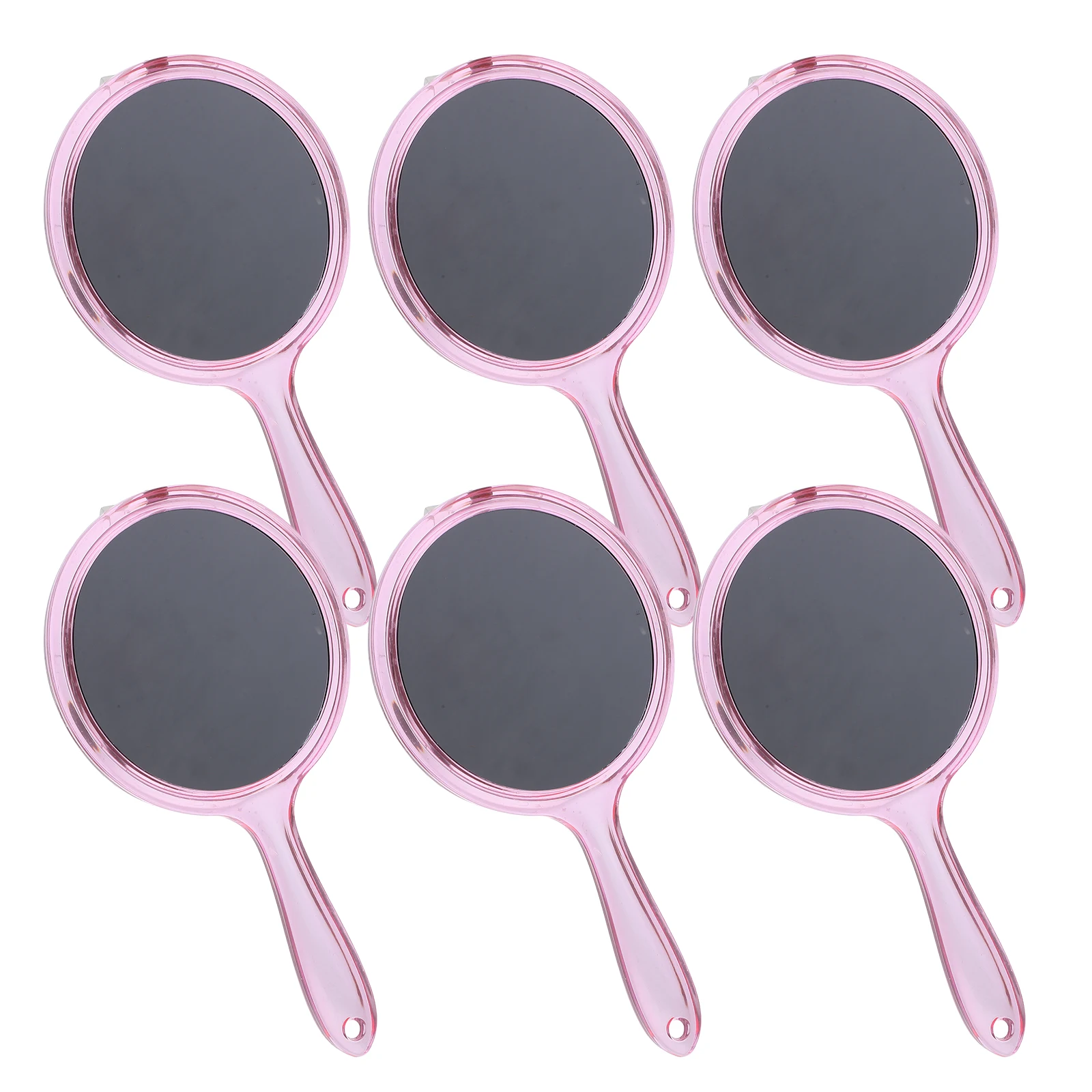 Miroir de maquillage de voyage Compact, Double face, grossissant, petit miroir rond, outil de retouche de vanité Portable pour femmes, 6 pièces