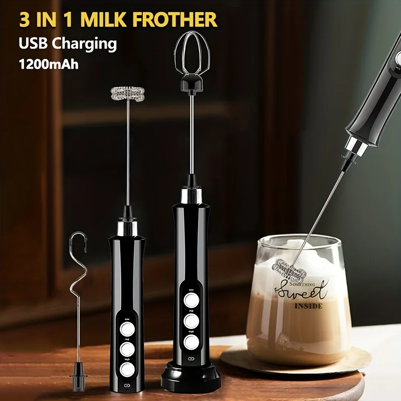 Powerful Handheld  Egg Beater for Effortless Mixing and Whipping