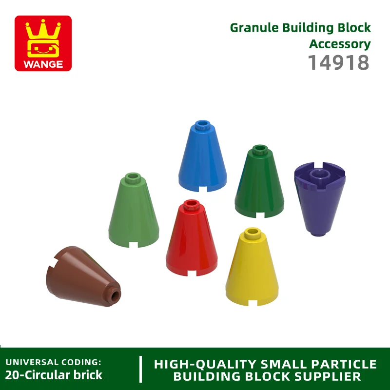 

Wange 14918 100g/79Pcs Cone 2x2 Building Blocks Moc Large Missile Parts Compatible with Bricks DIY Children Gift Assembly Box