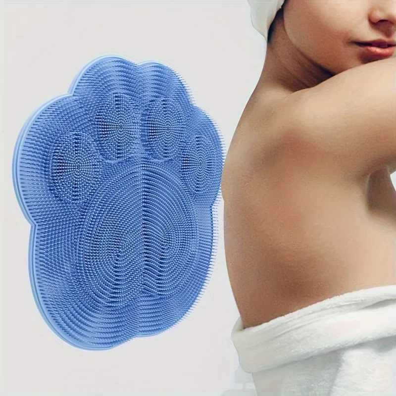 Large Exfoliating Foot Brush and Back Scrubber Anti-Slip Suction Cup Deep Cleansing and Exfoliating Tool for Body Dirt Removal