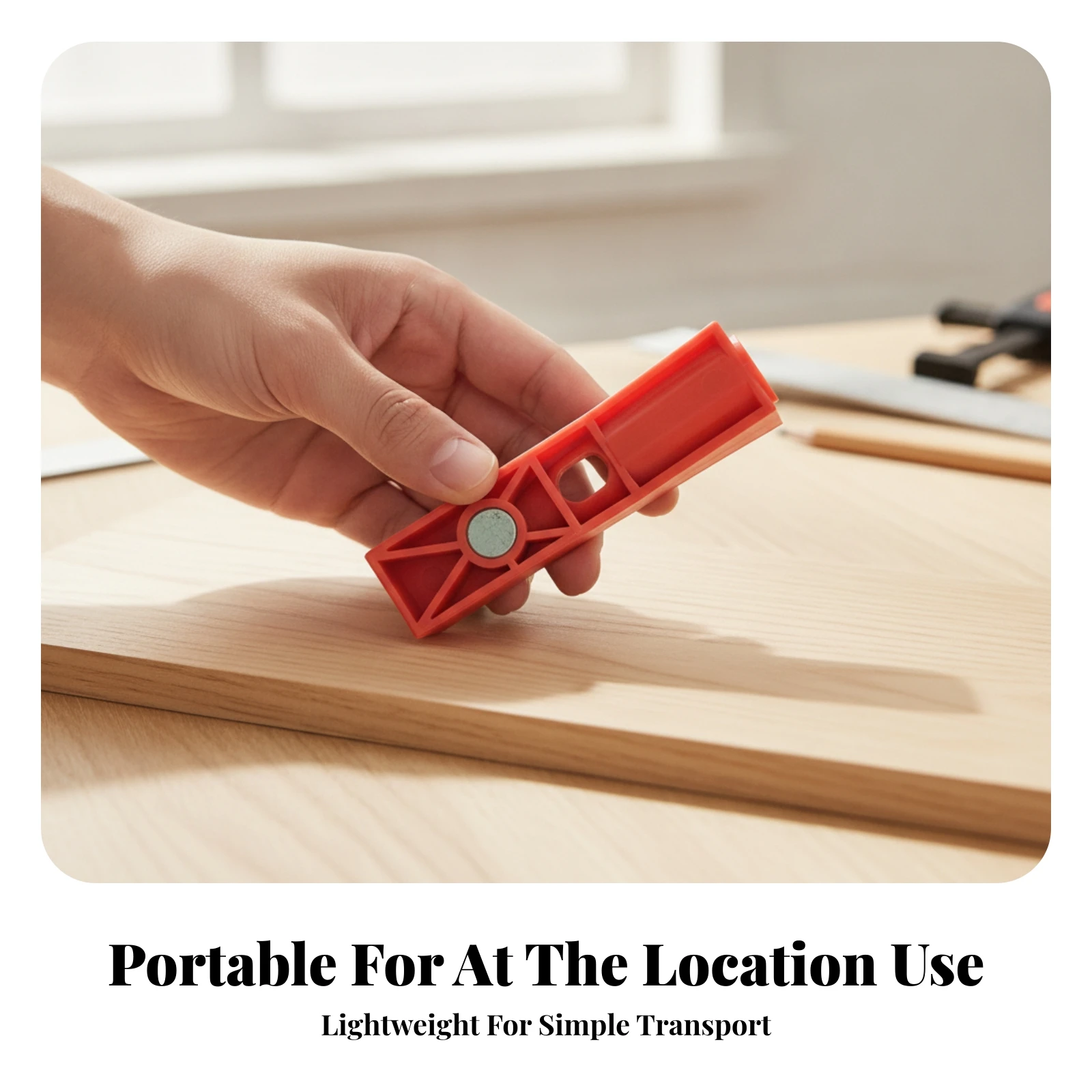 Wood Drilling Finder Woodworking Attractive Drill Guide Self Centering Drill Guide Portable Hand Tool Long-Lasting view 5