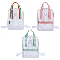 PVC Clear Backpack School Transparent Bag for Workplace Swimming Concert