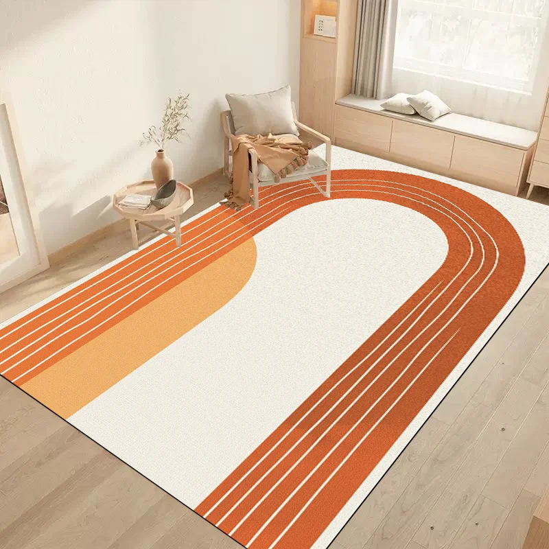 Multicolour Geometric Simplicity Carpet Living Room Creative Children Room Decoration Rug Kid Bedroom Non-slip Soft Mat Washable