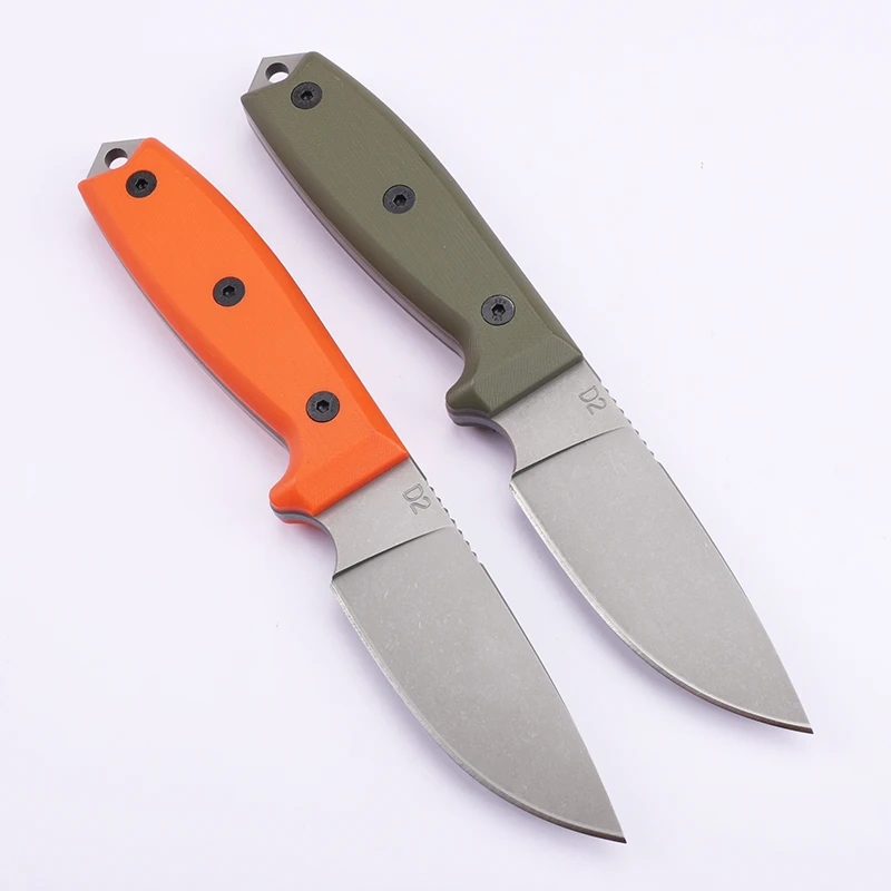 New D2 steel high hardness G10 handle heavy-duty tactical outdoor self-defense EDC collection survival knife hunting knife