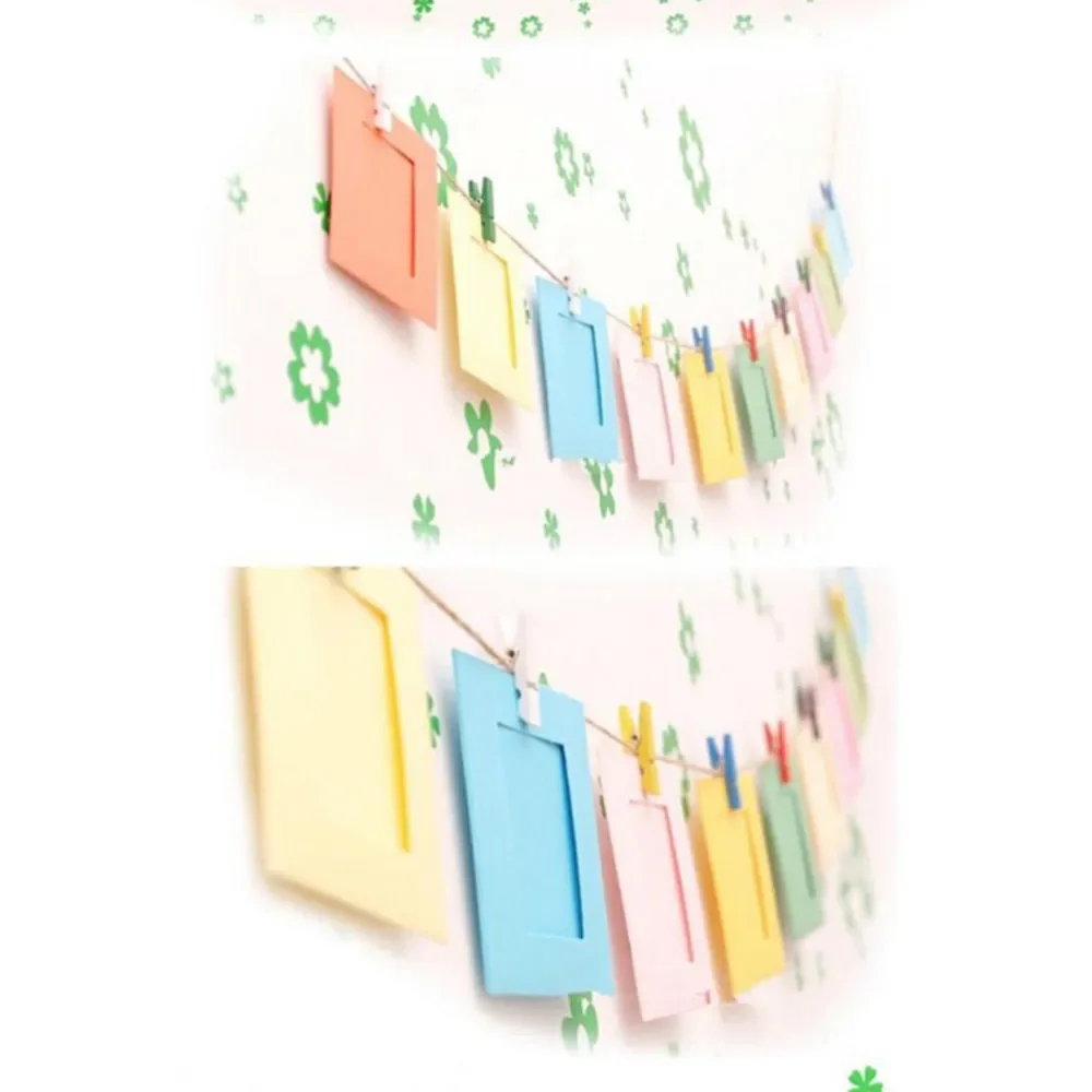 10 teile/satz Bunte 3 zoll Wand Hängen Rahmen Bilder Fujifilm Instax Mini 8 Instant Kamera Home Decor Papier Foto Rahmen