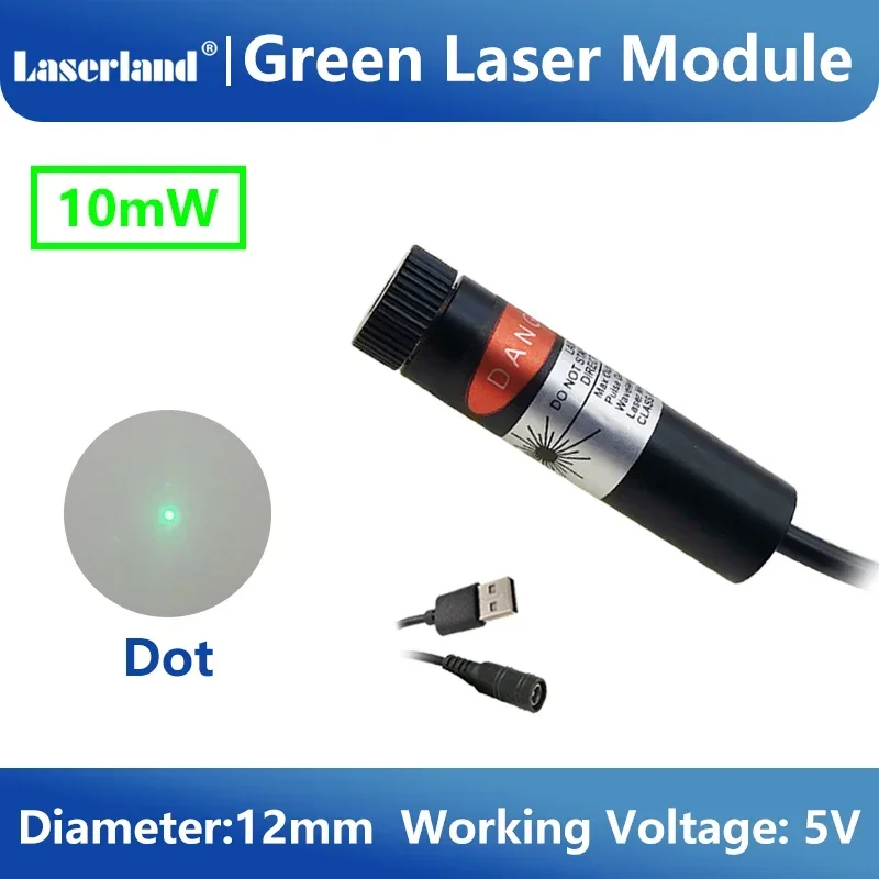 Green Laser Diode Module Dot Line Cross Projector for Alignment of Cloth Cutting Location