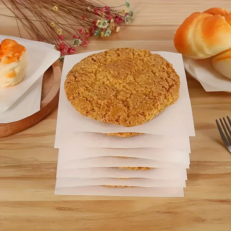 Non Stick Oil Proof Square Baking Paper Oven Barbecue Hamburger Cookie Food Separation Kitchen Cooking Supply image 4
