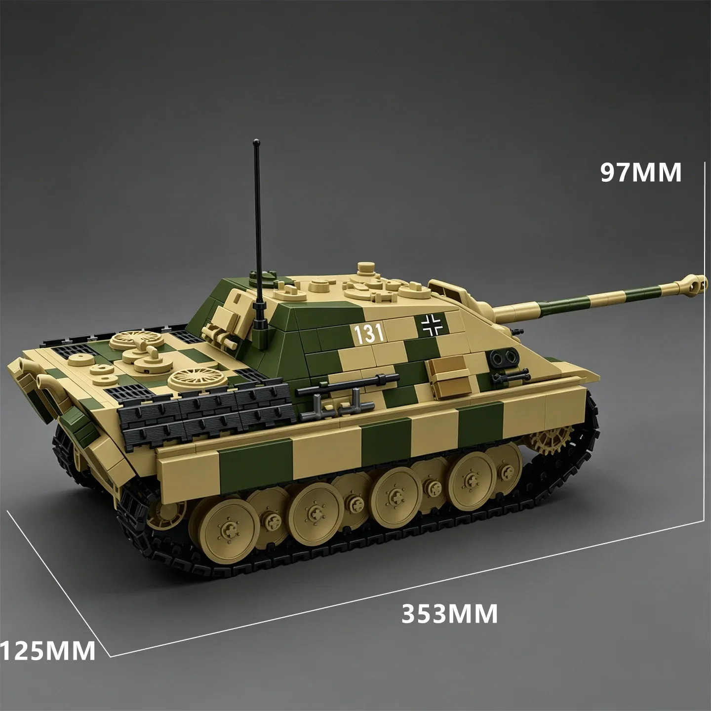 MOC Figuren NEUER Panther Panzerjäger Bausatz: Panther Panzer Spielzeug Ausstellungsstück