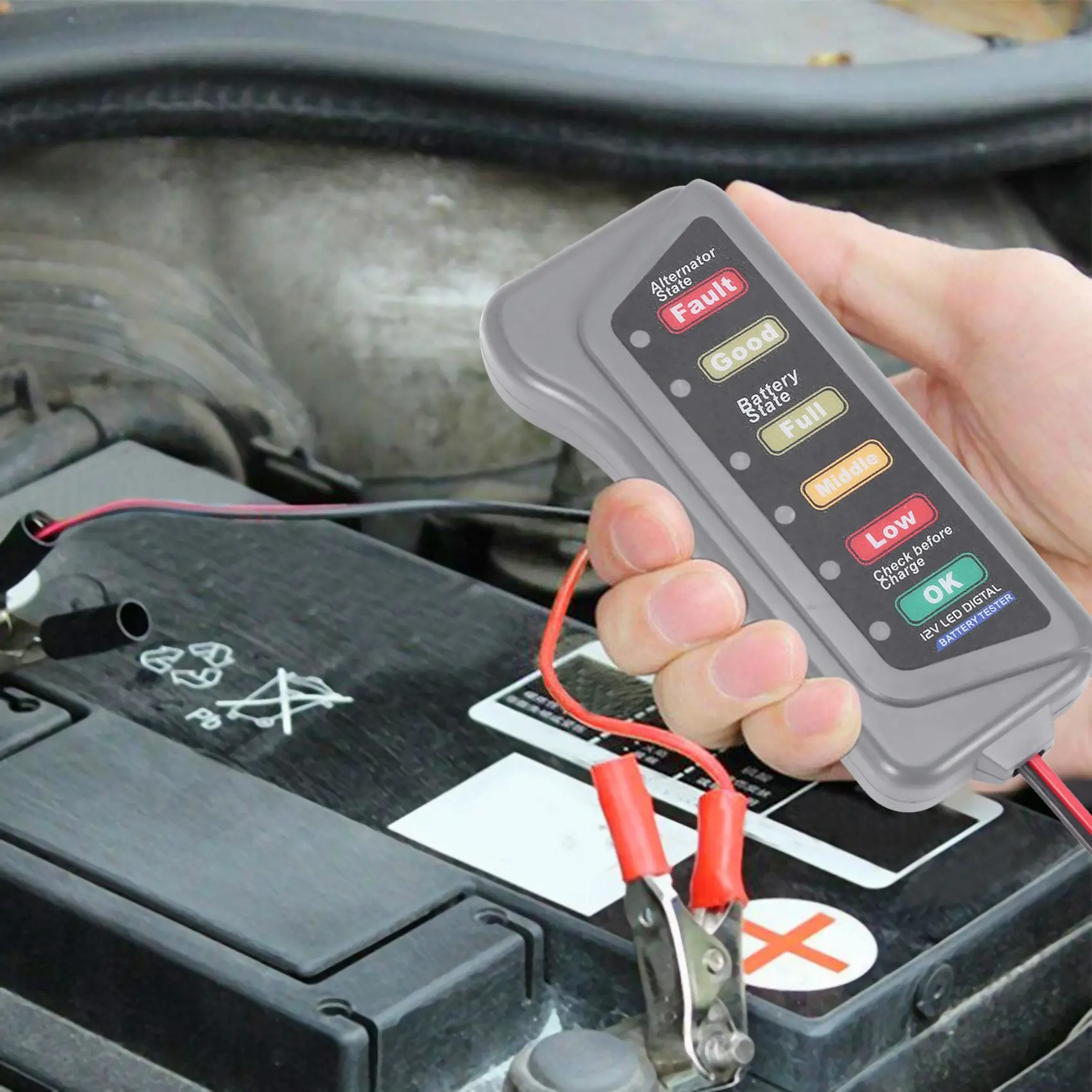12V Car Battery & A…