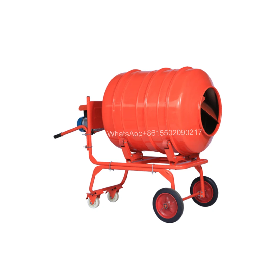 

Small household electric 220v drum feed mixer concrete mixer cement mortar concrete site