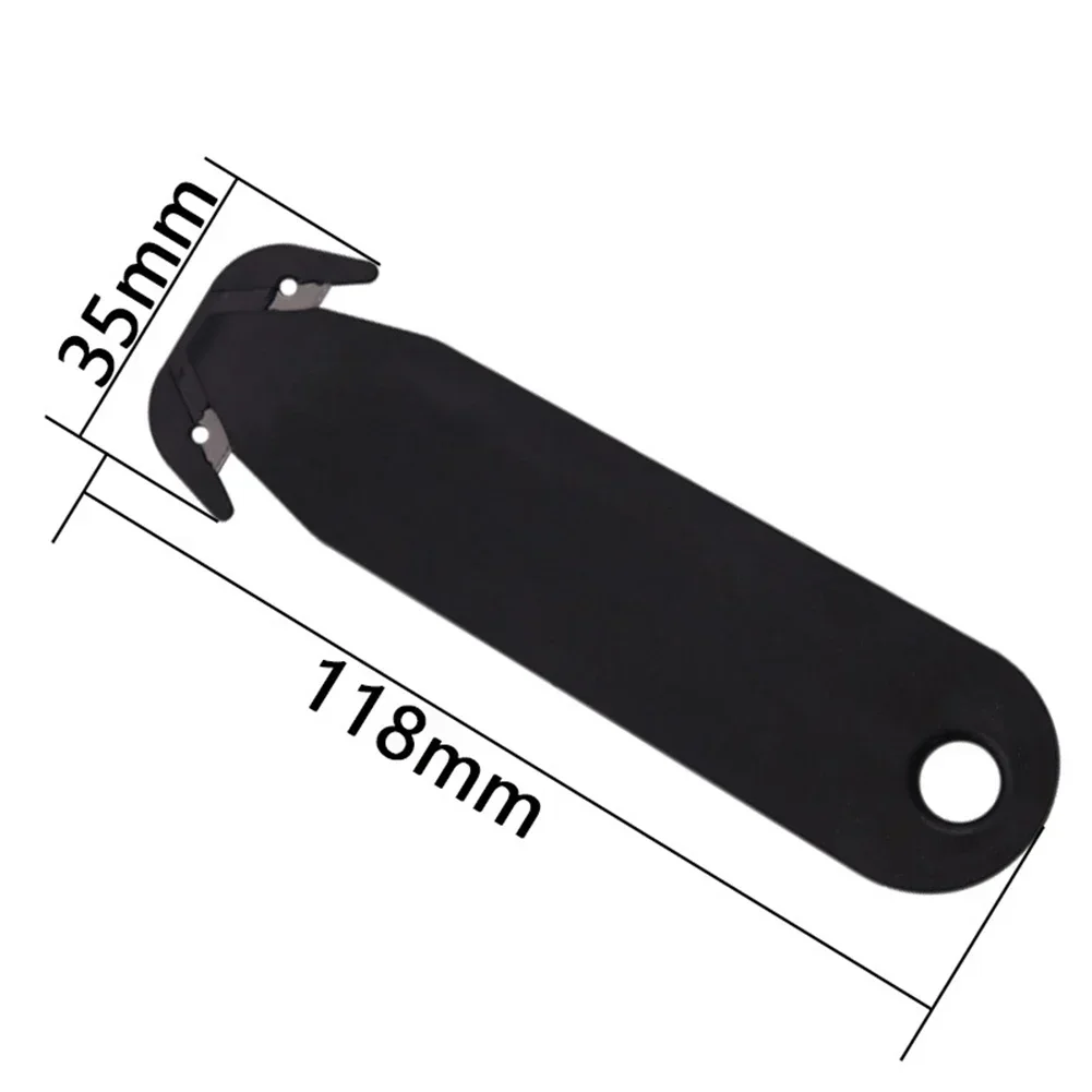 Herramienta de desembalaje, caja de seguridad de doble filo, cuchilla cortadora, multiherramienta de corte de película, cortador de papel artístico, 118x35mm/4,65x1,38 pulgadas, 1 ud.