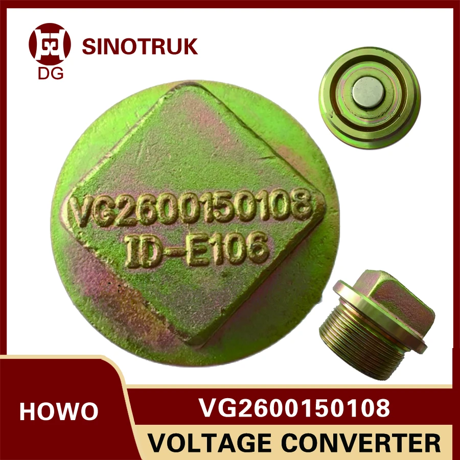 Truck Magnetic Plug Screw Assembly Vg2600150108 for Sinotruk HOWO Original Parts Truck Engine Spare Parts Screw Plug