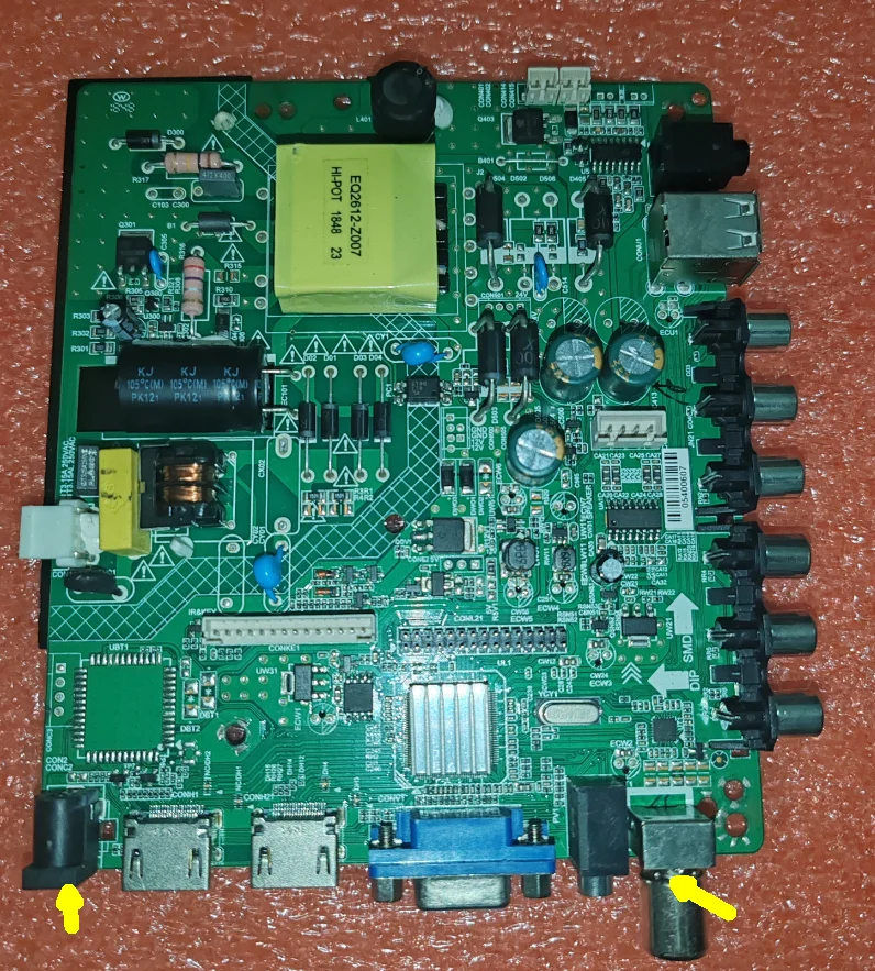 DP.D3663LUA.813.E   DP.3663LUA.813   Three in one TV motherboard, tested well  2 different types, check the physical photos