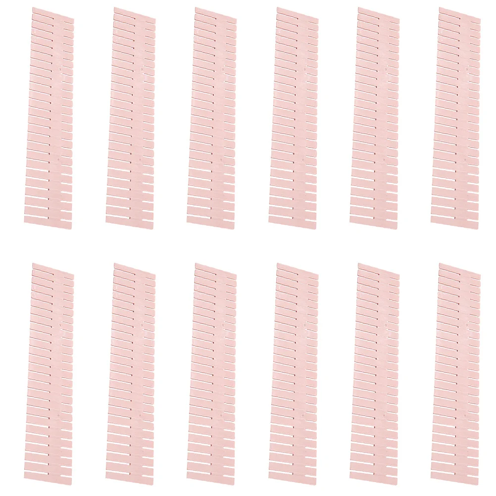 

20 Pcs Adjustable Drawer Separator Divider Plastic Partition Storage Dividers Pink