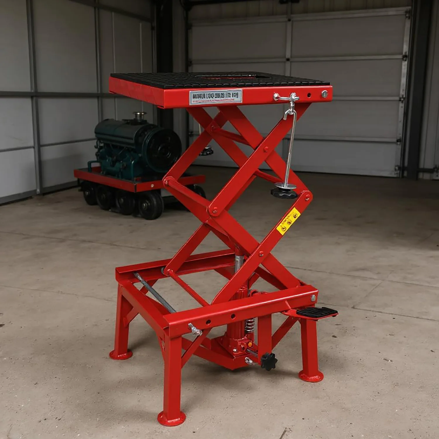 الهيدروليكية دراجة نارية رفع جاك 300 رطل قدرة الصلب ATV رفع حامل رافعة المحمولة دراجة نارية ATV رفع الجدول جاك رافعة الوقوف