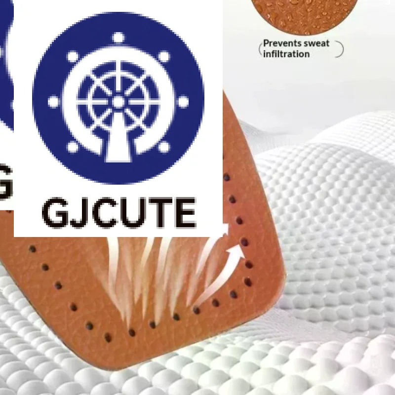 1 Pair Cowhide Latex Height Increase Insoles Breathable High Elastic Shock-absorbing Insole For Daily Walking Long Standing