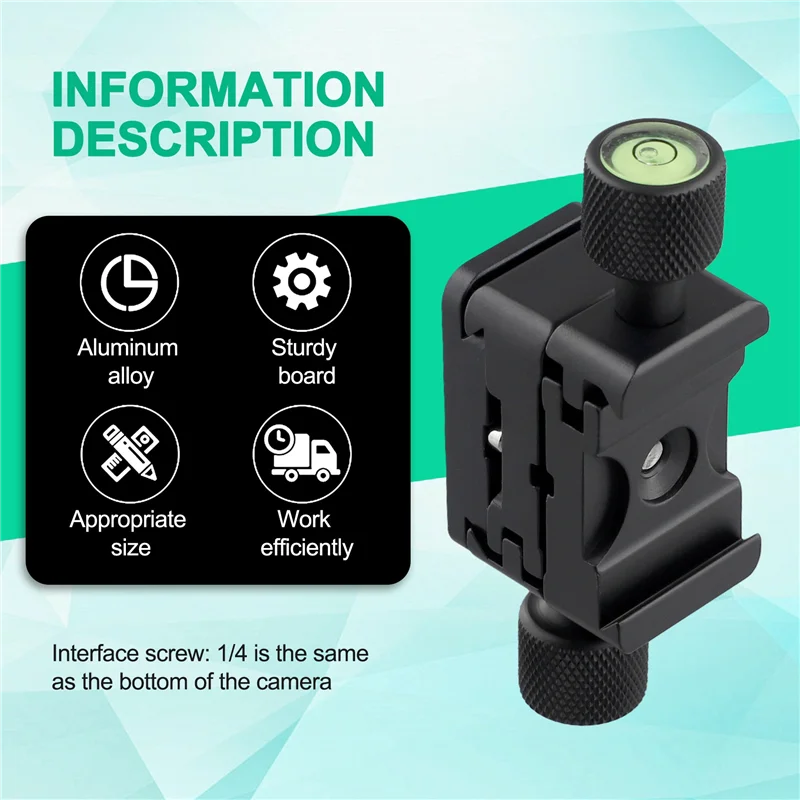 

Classy-Double-Sided Mobile Base With Quick Release Plate Double Camera Mount For Telephoto Lenses Panoramic Accessories