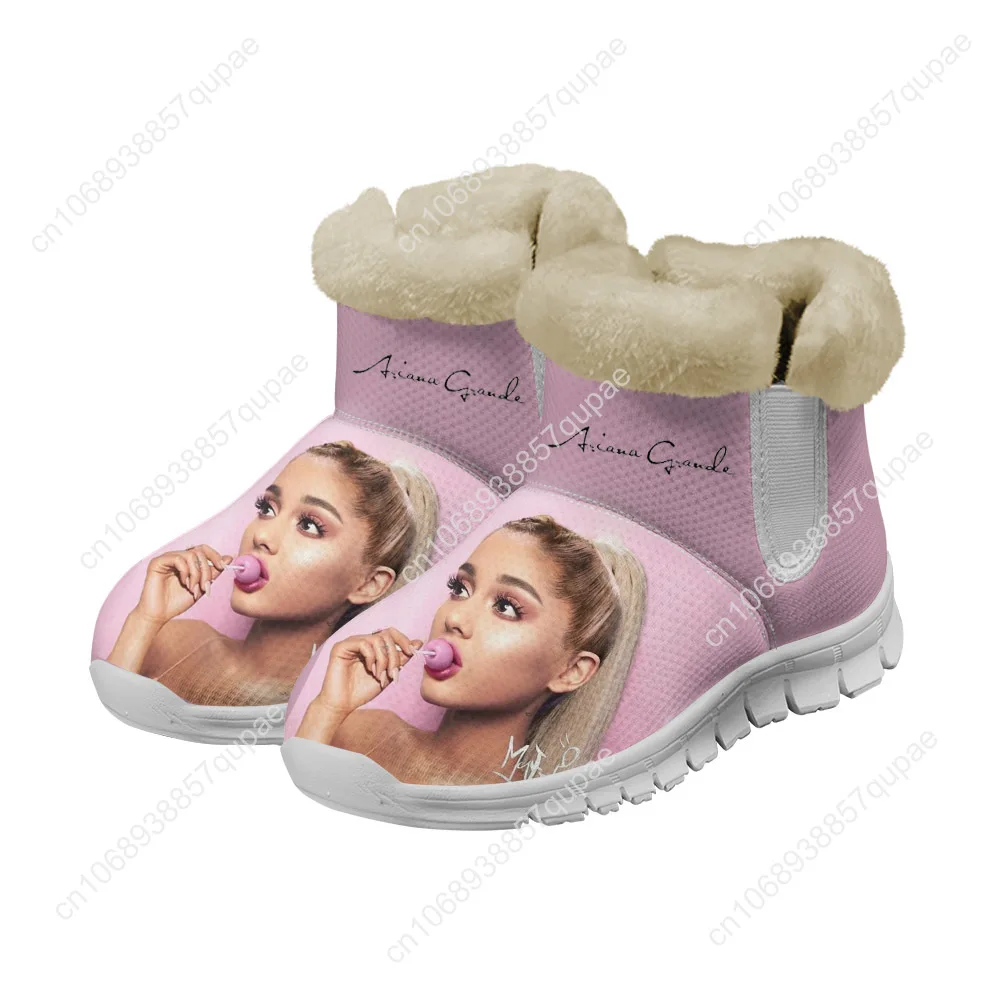 Ariana Grande Snow Boots Singer Mens Womens Shoes Keep Warm High Quality Casual Lightweight Couple Sports Custom Sneakers