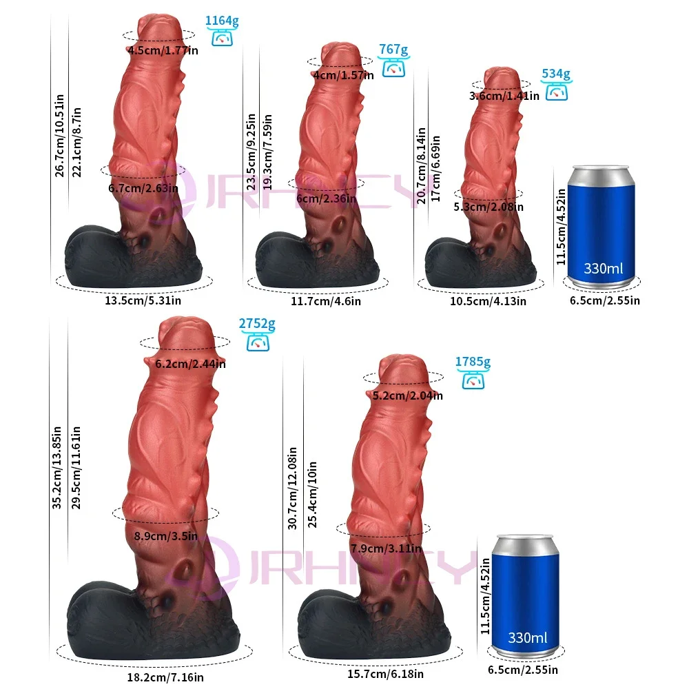 Monsters Dildo S-XXL Huge Anal Dildos with Suction Cups Silicone Fake Penis Vaginal Anal Plug 18+ Sex Toys for Women/Men