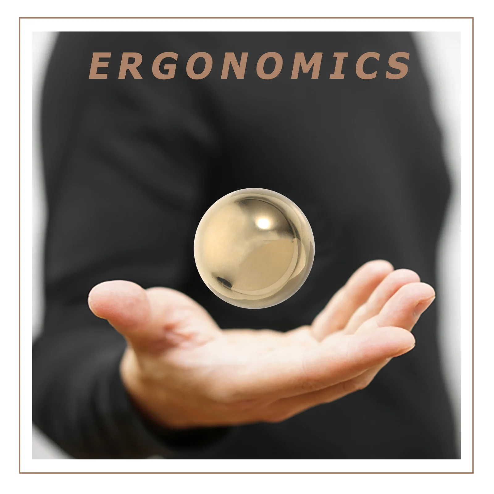 2 قطعة كرات اليد النحاسية 40 مللي متر مرآة إنهاء المجالات الزخرفية للمنزل الصالة الرياضية الذهب اللون اليد ممارسة الكرة #3