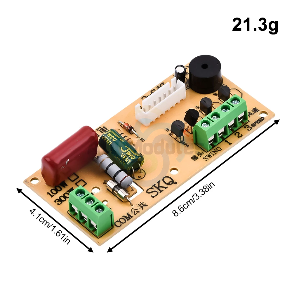 Ceiling Fan Remote Control Module Kit Universal and Compact Size Fan Speeds and Timings Control Light on/Off