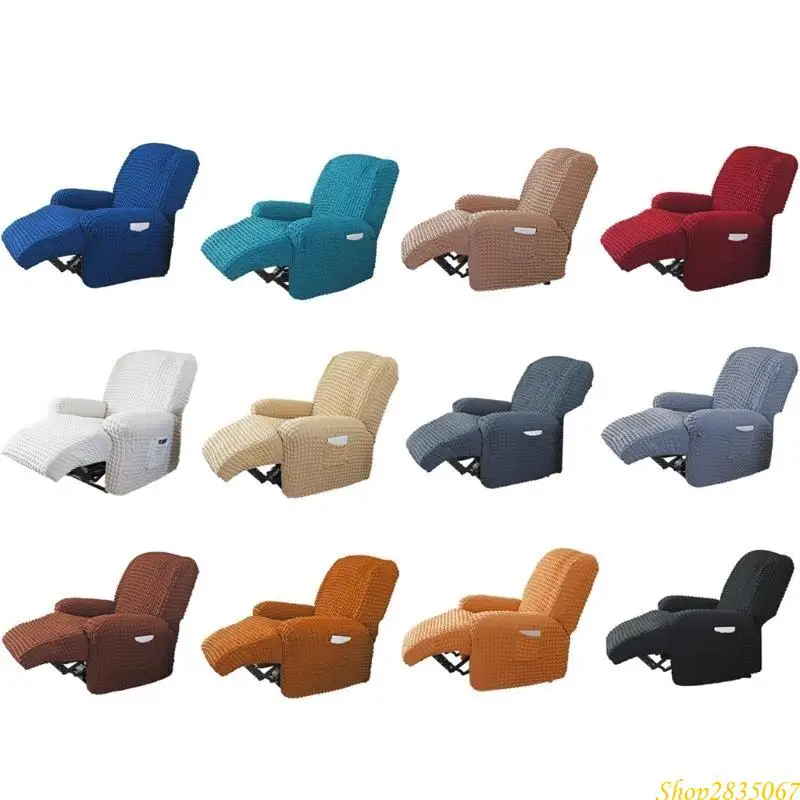 Bubble Tub Elastic Recliners Chair Cover Recliners Sofa Slipcover Couch Cover Armchair Slipcovers for Living Room Home 831F