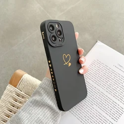 Capa de telefone de amor à prova de choque, capa de silicone macia, Xiaomi Redmi Note 13 12 Pro Plus 5G 13 12S 11S 11 10S 10 Redmi 12 13C