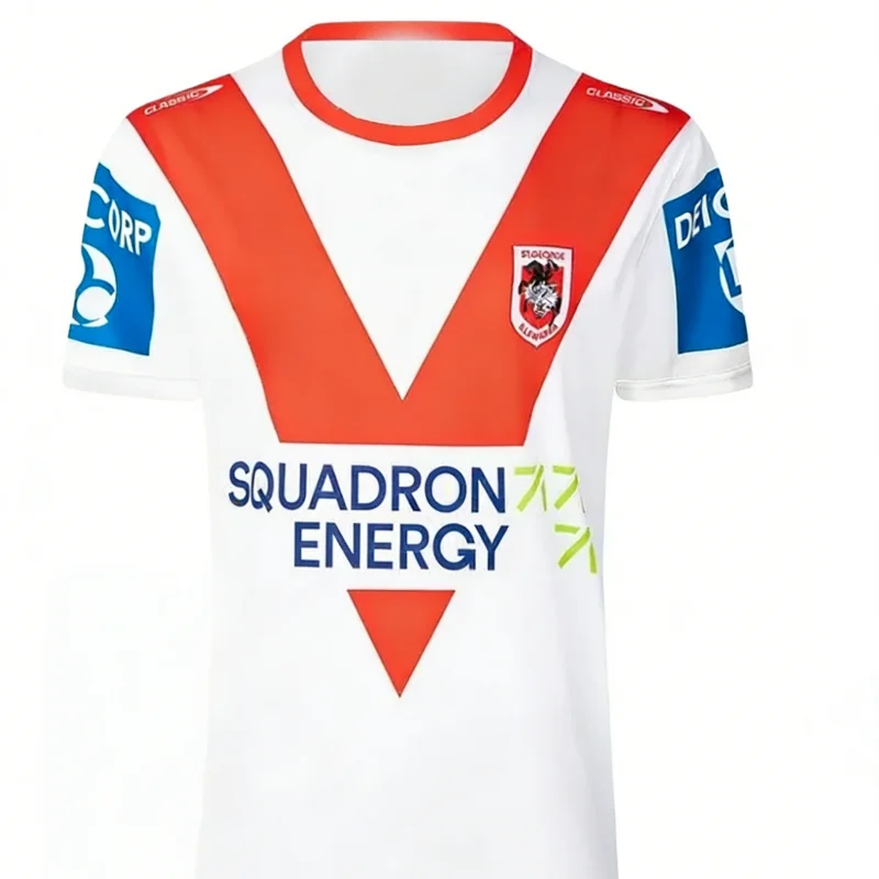 2026 Latest NRL Summer Australian Illawarra Dragons Football Mens Home Jersey Training Quick-dry Australia Rugby Family Kids Tee