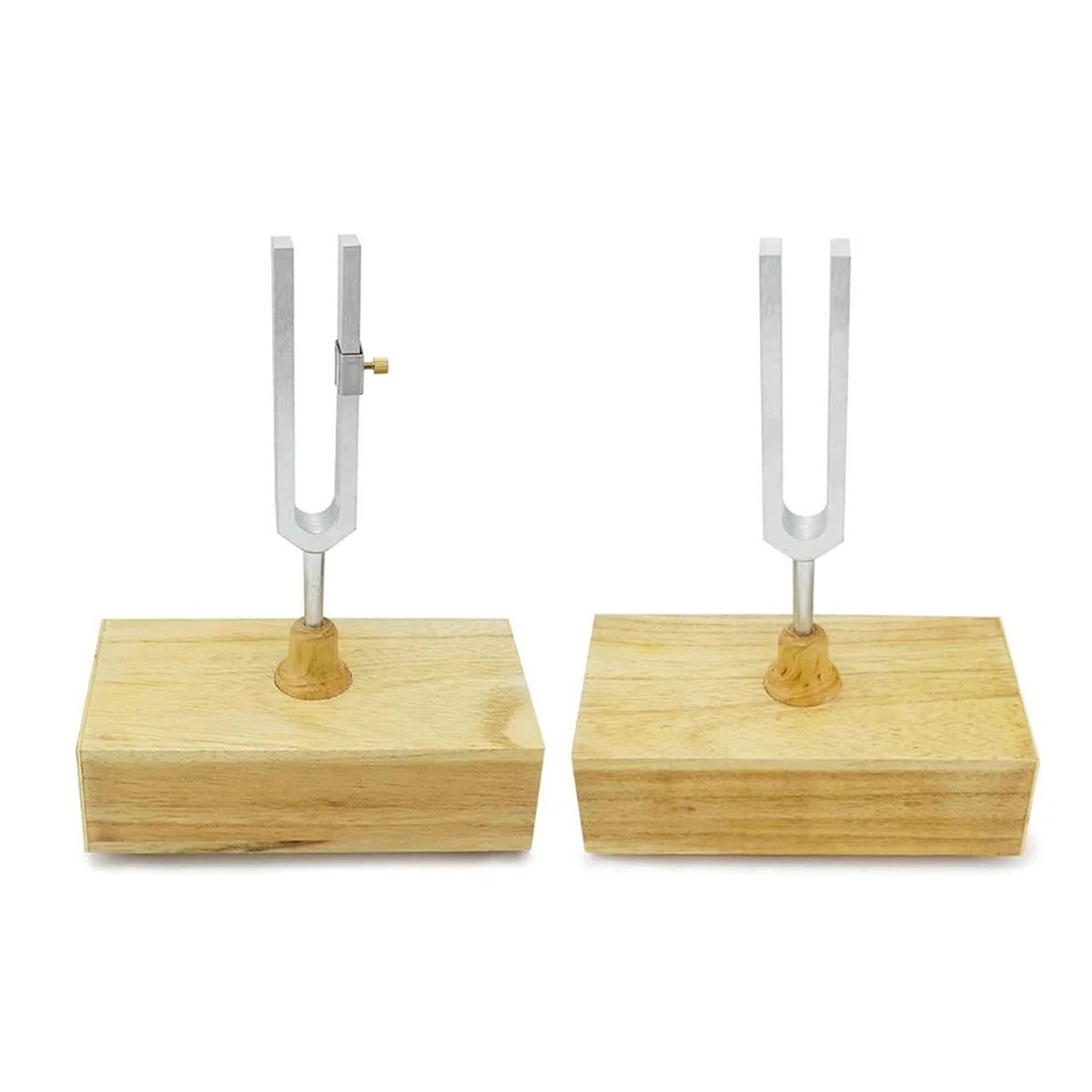 Horquilla de afinación con caja de resonancia, accesorio para terapia de sonido, Yoga, meditación y relajación, 440HZ, paquete de 2