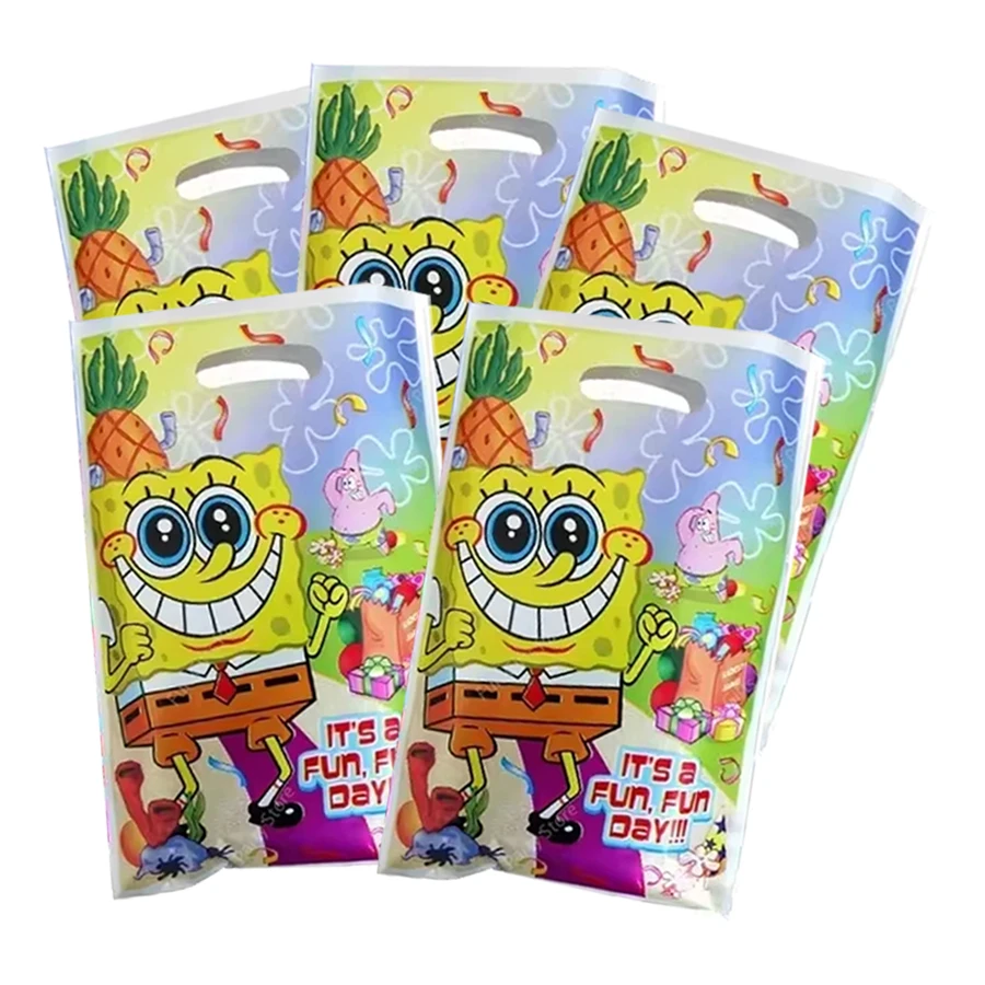 SpongeBob Geburtstagsparty-Geschenke: Schnapparmbänder, Schlüsselanhänger, Silikonarmbänder, Strohhalme, Geschenktütenfüller, Partydekoration – Detail 4
