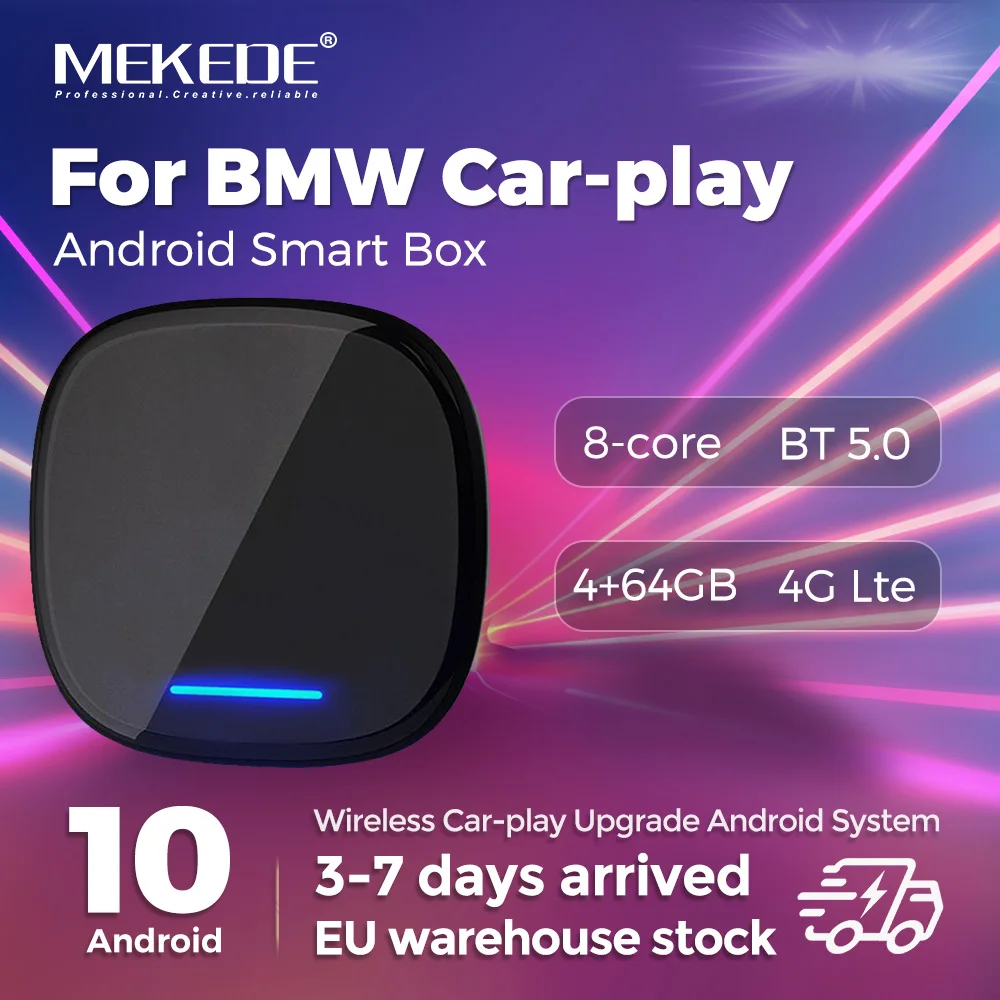 MEKEDE 8 core 4 + 64GB Für BMW AI BOX Drahtlose CarPlay Android Auto Intelligente AI Box Für BMW ID6 ID7 ID8 System AirPlay BT 4G LTE