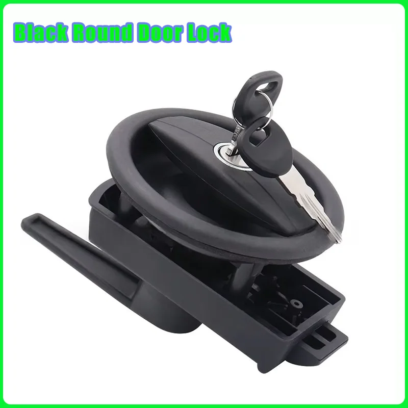 

1 Pcs Caravan Alloy Circular Door Lock,RV Accessories For Caravan Motorhome Complete Door Lock C/W Barrel Left Hand