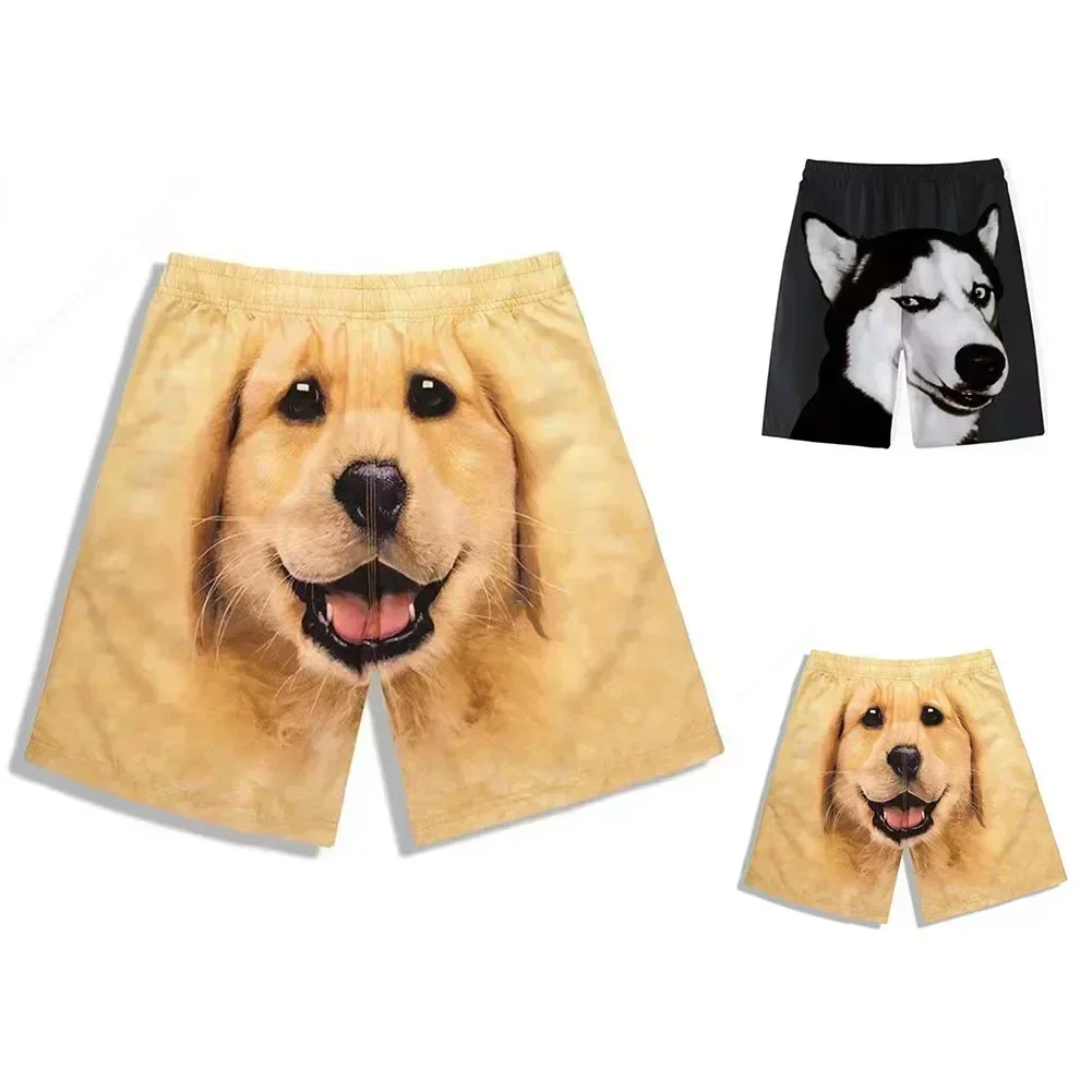 Funny Dog Shorts Casual Walking Home Sleepwear Creative Men Casual Shorts M-5XL