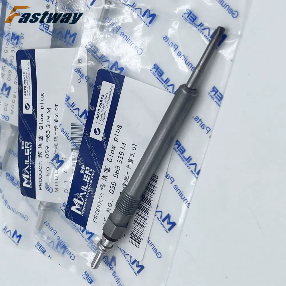 1PCS Diesel Spark Plug Glow Plug For Audi A3 A4 S4 A6 S6 A5 S5 TT A7 A8 S8 Q7 Q5 For VW Touareg CC Eos golf Passat 059963319S