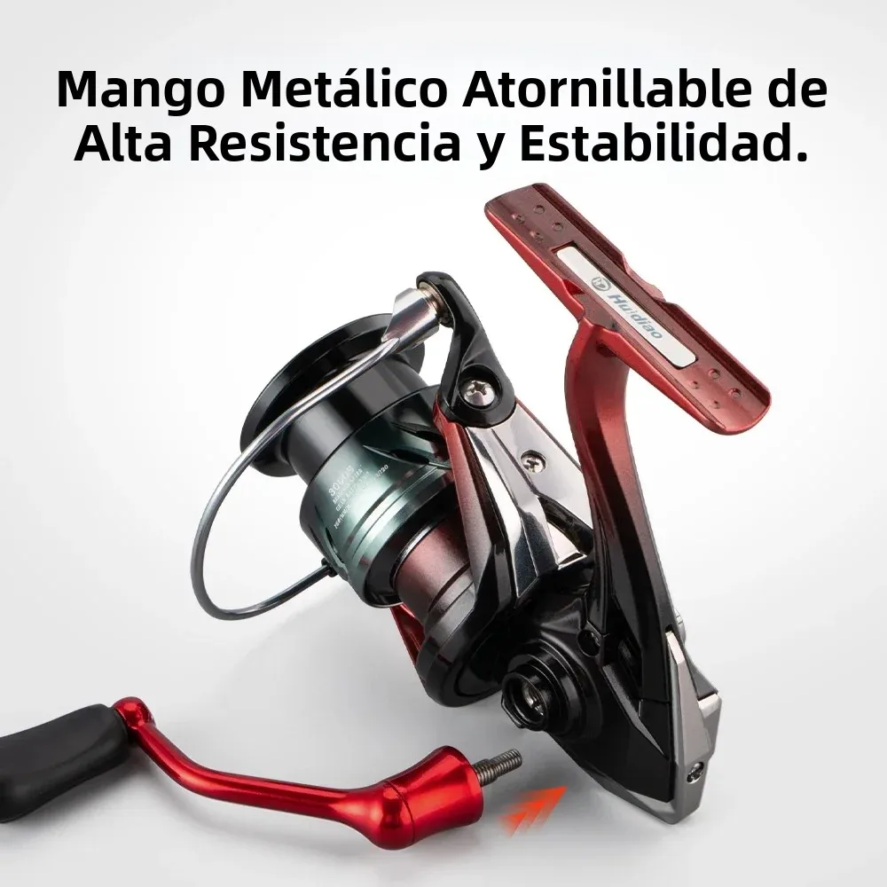 Huidiao Carrete de Pesca Giratorio 2500/3000 – Doble Blindaje