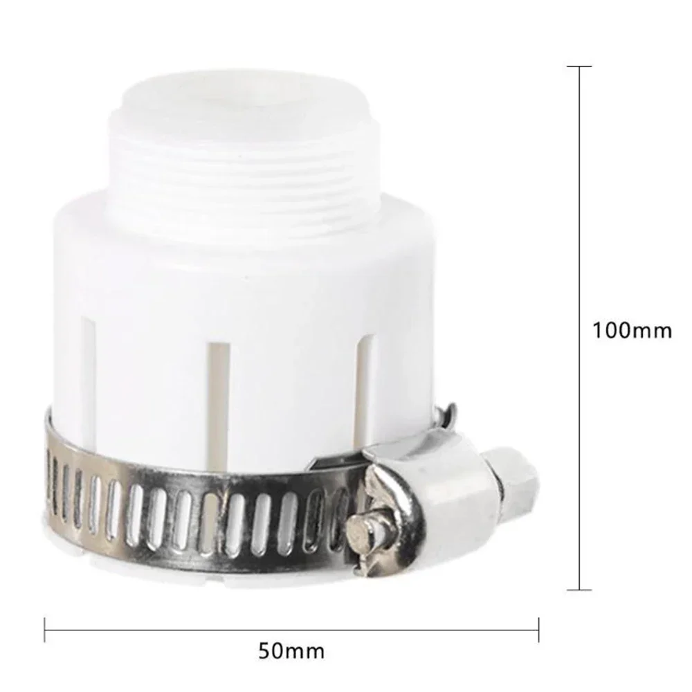 8PCS 범용 수도꼭지 어댑터 수도꼭지 수도꼭지 샤워 헤드 피팅 욕실 100*50mm 플라스틱 수도꼭지 샤워 스프링클러