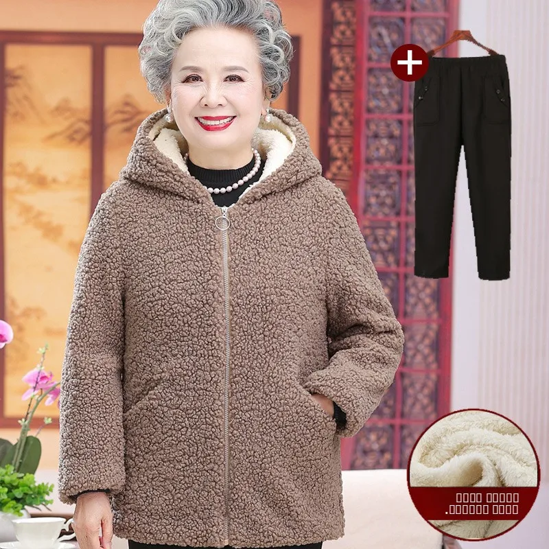 

Зимняя утепленная куртка из флиса и овечьей шерсти andma, женская модная свободная куртка с длинными рукавами, на молнии, однотонная