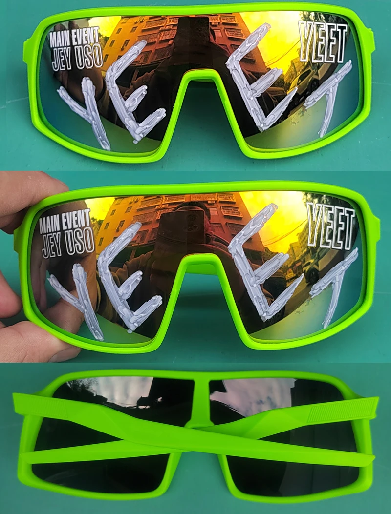 Jey Uso YEET Sport-Sonnenbrille für Erwachsene, Bloodline Wrestling, Fan-Ausrüstung, seltene Farben, sportliche Sonnenbrille für Männer und Frauen – Detail 26